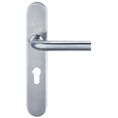 Stainless Steel Tubing Lever Handle with Plate